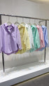 WANWAN Collar Down Long Sleeves Shirts